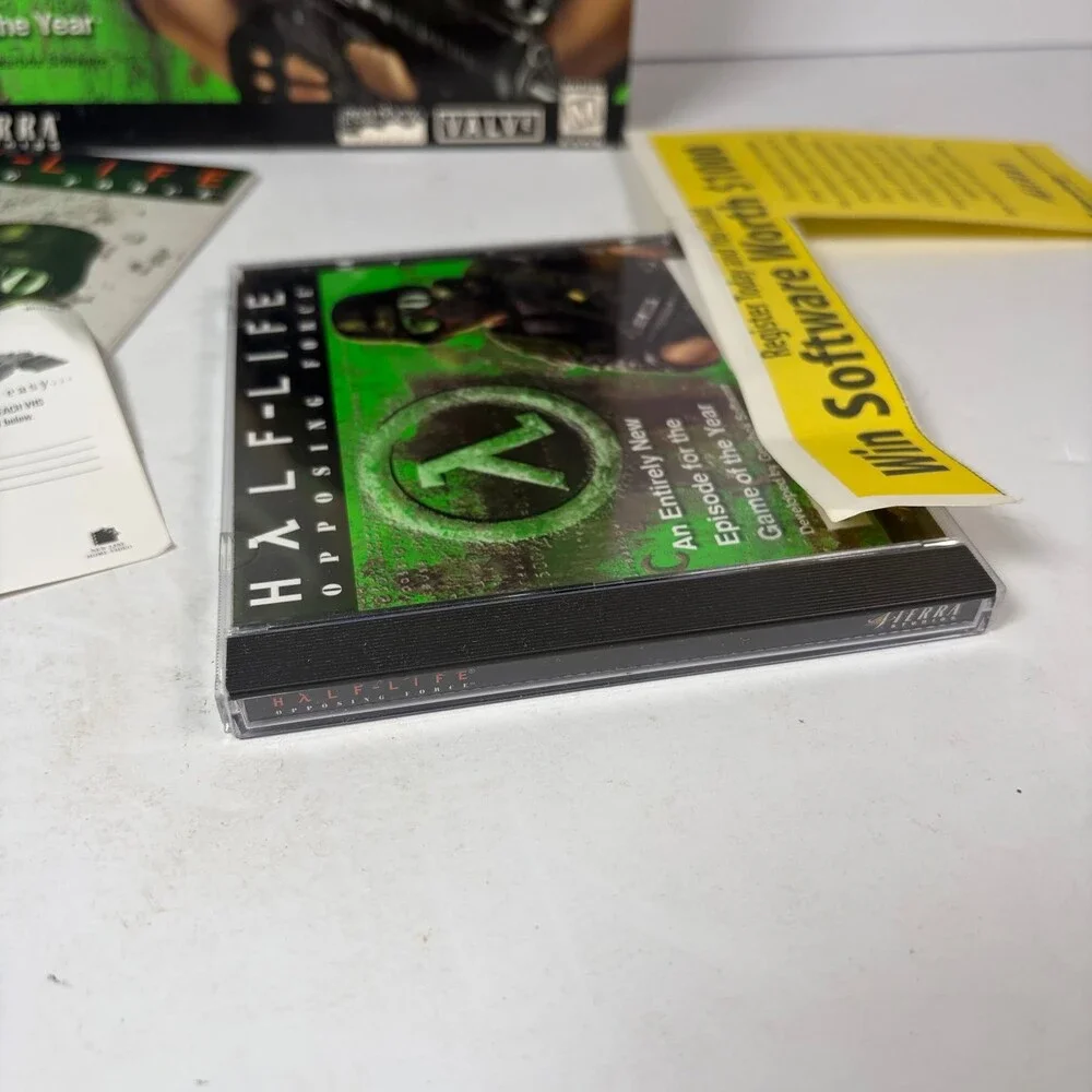 Half-Life Opposing Force PC CD-ROM Big Box Expansion Pack Sierra 1999 Complete